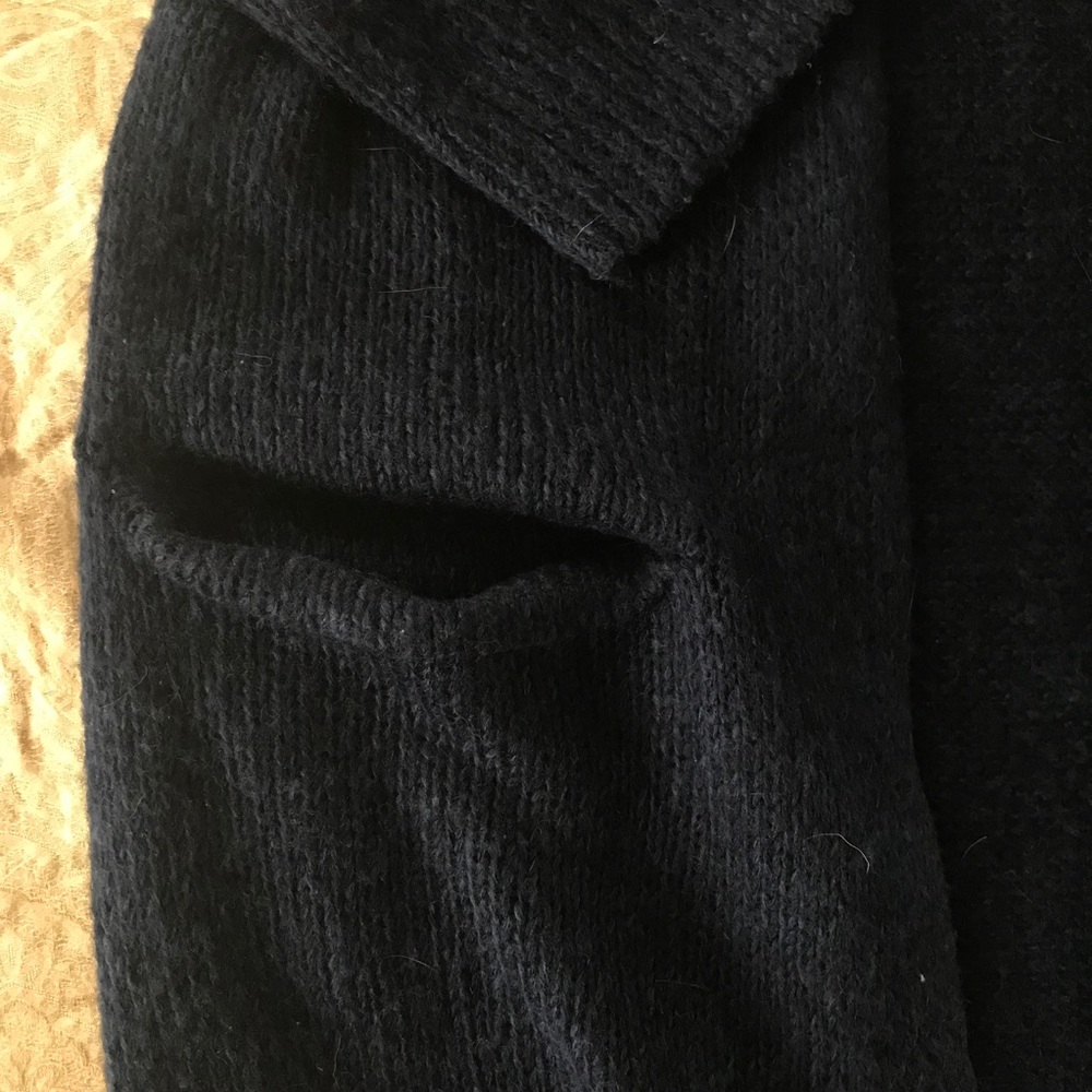 ⛵️ LONG NAVY BLUE DUSTER SWEATER ⛵️ - Picture 3 of 6